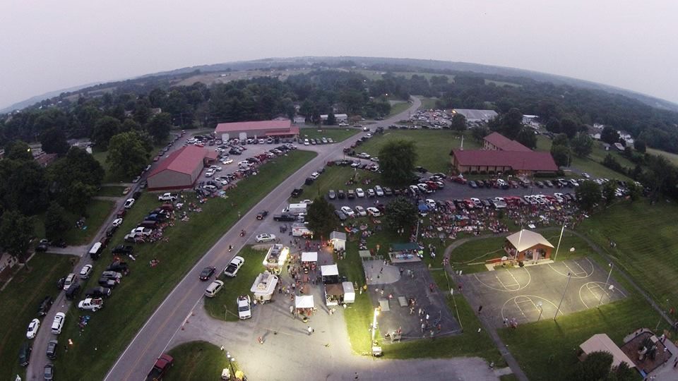 View of Goreville Park from above.